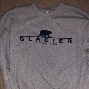 Glacier national park crewneck
